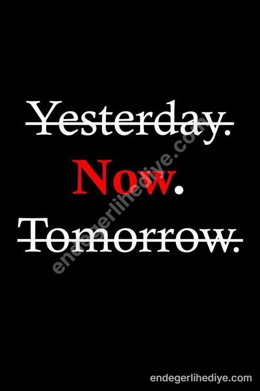 Şimdi Zamanı: Motivasyonel Kanvas Tablo