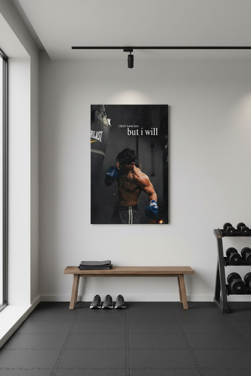 Boksörün Azmi Kanvas Tablo - Güç ve Motivasyon
