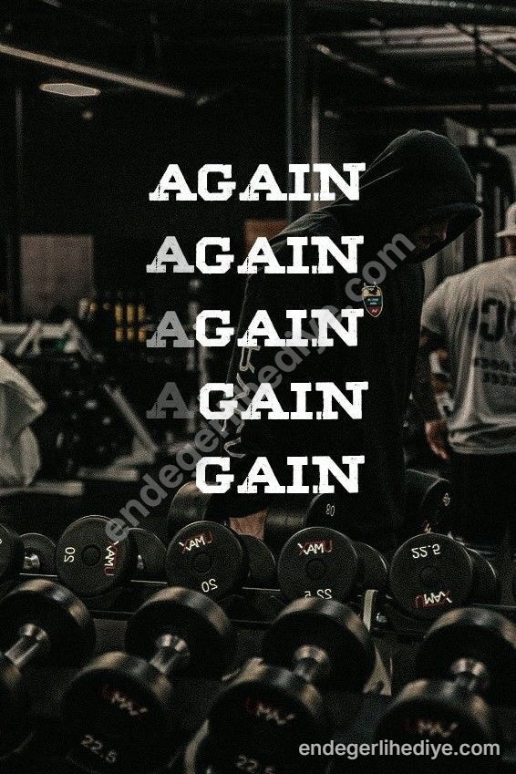 Tekrar Tekrar, Kazanç: Spor Salonu Motivasyon Kanvas Tablosu