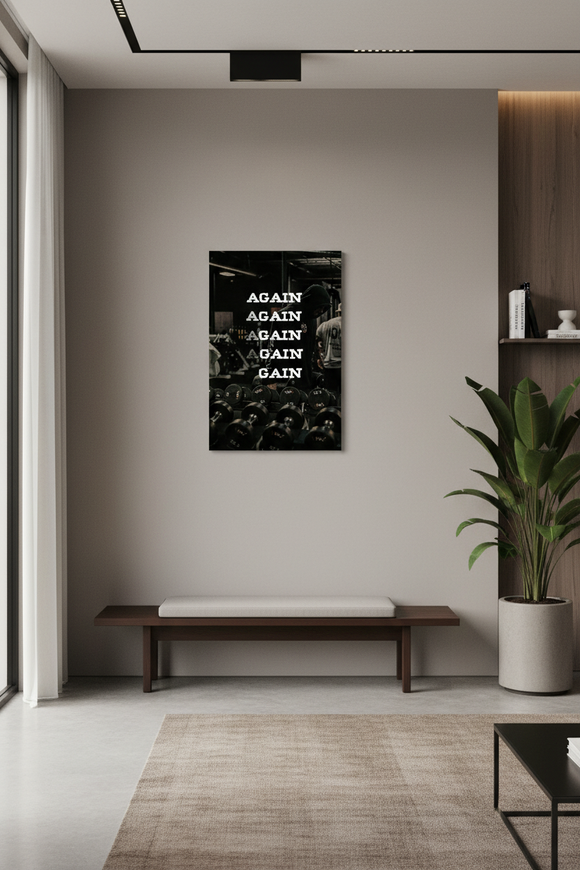 Tekrar Tekrar, Kazanç: Spor Salonu Motivasyon Kanvas Tablosu