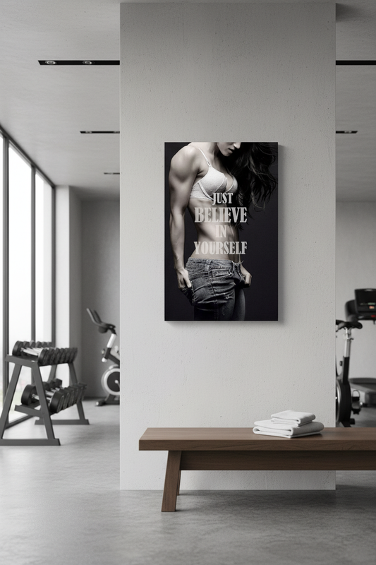 Kendine İnan Motivasyon Kanvas Tablo