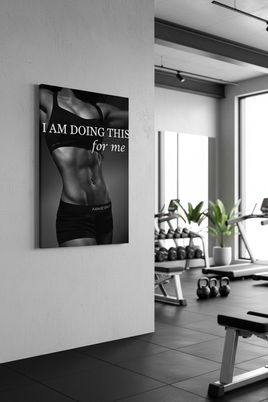 İç Güç: Benim İçin Yapıyorum - Fitness Motivasyon Kanvas Tablo